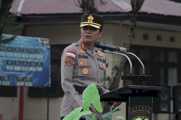 Arahan Kapolres TTU, AKBP Eliana Papote, S.I.K., M.M.: Etika Institusional dan Nasionalisme Aparat Polri di Daerah Perbatasan