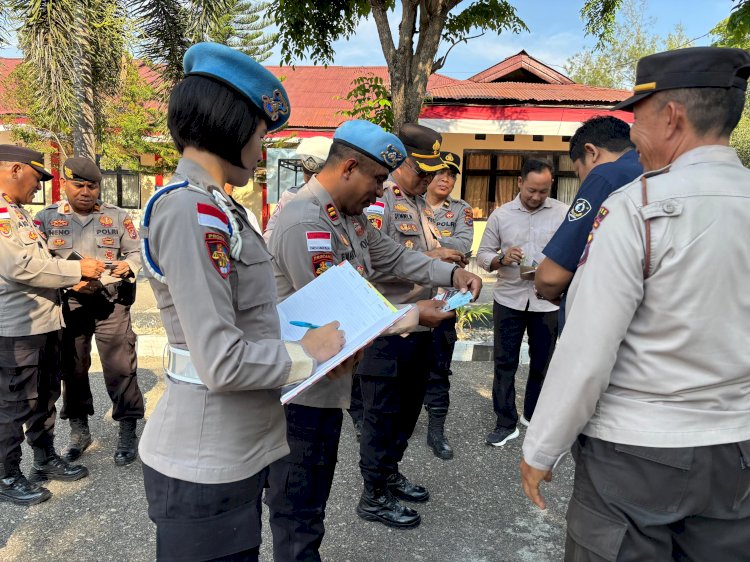 Propam Polres TTU Gelar Opsgaktibplin, Tegakkan Disiplin dan Integritas Anggota