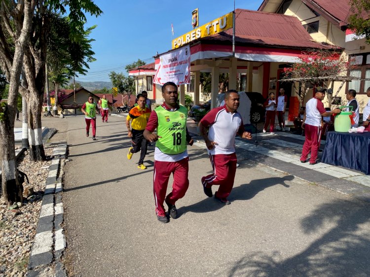 Jaga Kebugaran dan Kesiapan Personil, Polres TTU Gencar Laksanakan Samjas Berkala