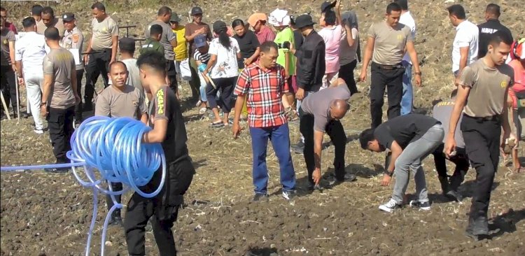 Polres TTU Manfaatkan Lahan Tidur Dukung Program NTT Lumbung Jagung