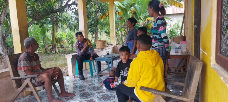 Maraknya Curanmor dan Pencurian Ternak, Bhabinkamtibmas Oelami Imbau Warga Tingkatkan Kewaspadaan