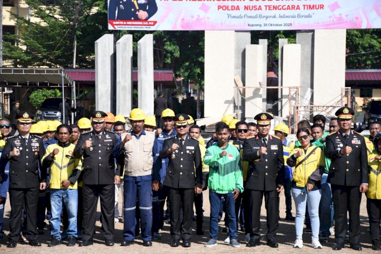 Apel Kebangsaan Polda NTT: Ojol dan Buruh Kompak Jaga Persatuan, Tolak Intoleransi dan Radikalisme