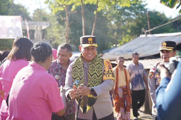 Pembangunan Sumur Bor Polsek Noemuti: Kapolda NTT Letakkan Batu Pertama, Beri Harapan Air Bersih Bagi Warga TTU