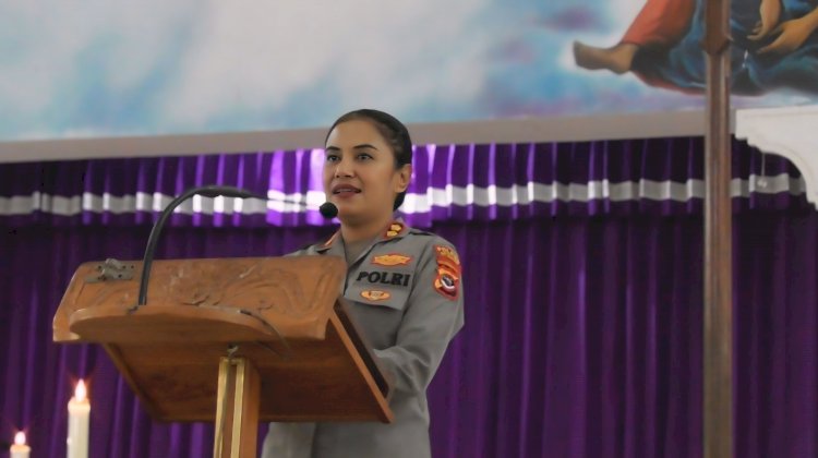 Kapolres TTU Hadiri Misa Adven, Ajak Masyarakat Jaga Kamtibmas Jelang Natal dan Tahun Baru
