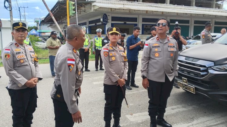 Wakapolda NTT Tinjau Pos Terpadu Operasi Lilin Turangga 2025 di TTU
