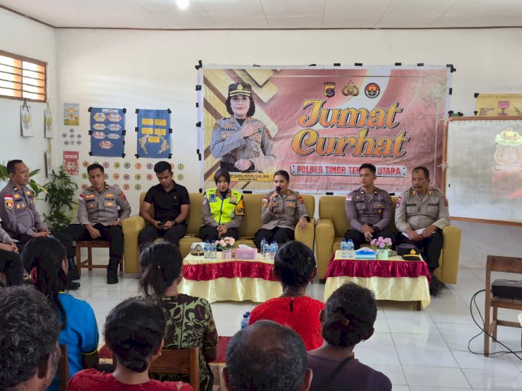 Polres TTU Buka Ruang Dialog Hukum Lewat Jumat Curhat di Desa Kiusili