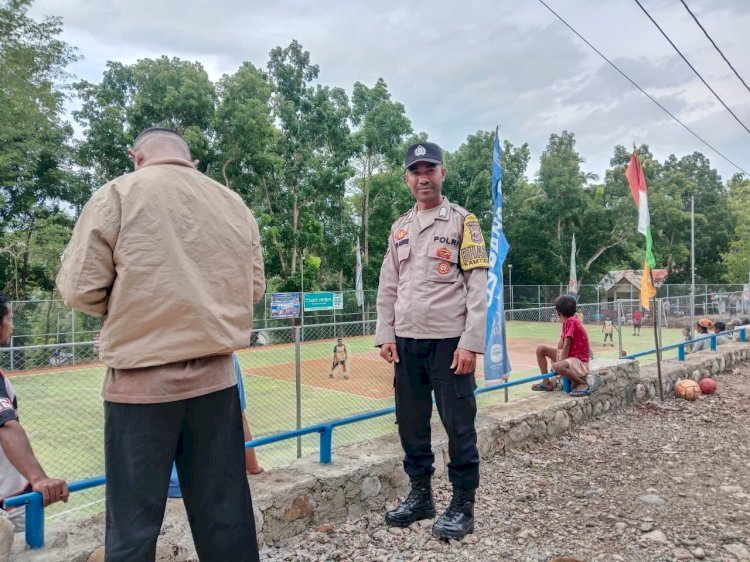 Menjamin Kondusivitas Lapangan, Tiga Personel Bhabinkamtibmas Kawal Ketat Bijeli Cup 2026