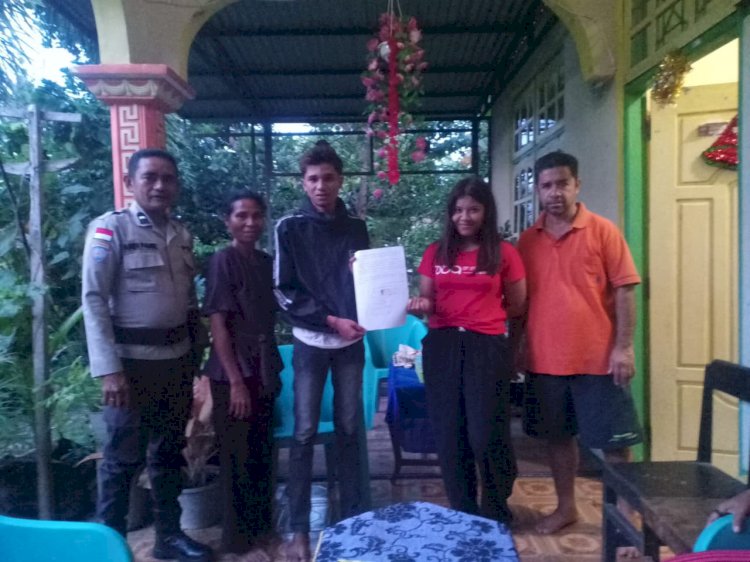 Problem Solver di Tengah Masyarakat: Aipda Andi Panie Redam Konflik Warga di Maubeli