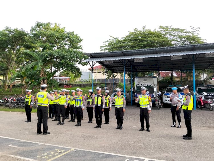 Perketat Kesiapan Personel, Satlantas Polres TTU melaksanakn Apel persiapan Ops Keselamatan Turangga 2026