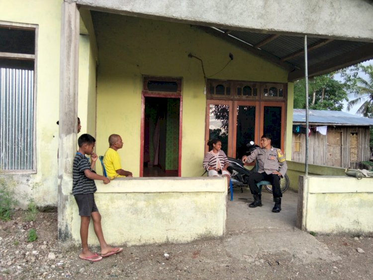 Lewat Door to Door System, Bripka Veramus Bangun Kesadaran Hukum dan Keharmonisan Keluarga