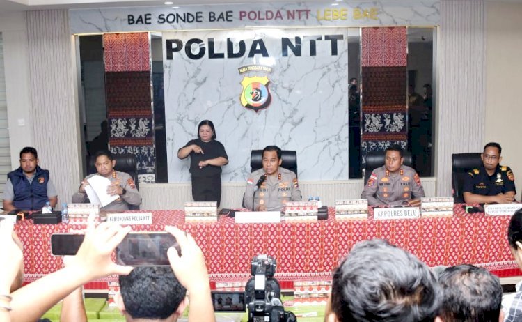 Kapolda NTT Pimpin Langsung Konferensi Pers, Jaringan Rokok Ilegal Internasional di Perbatasan RI-RDTL Berhasil Dibongkar