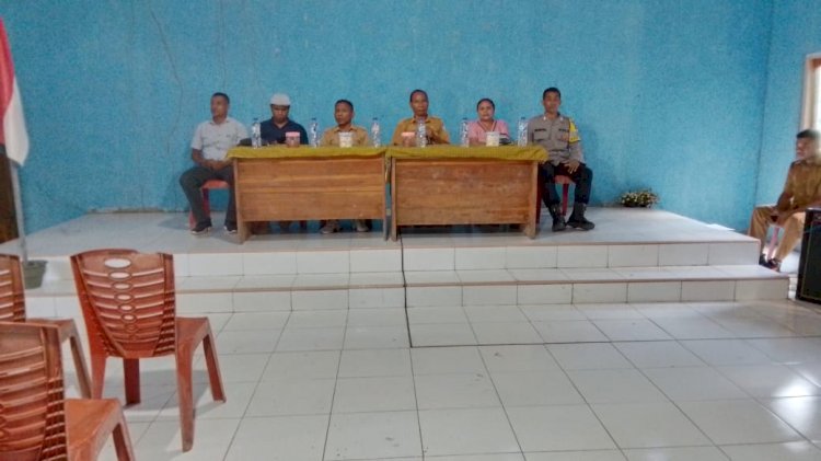 Wujudkan Generasi Bebas Stunting, Bhabinkamtibmas Desa Amol Sinergi Kawal Rembuk Stunting