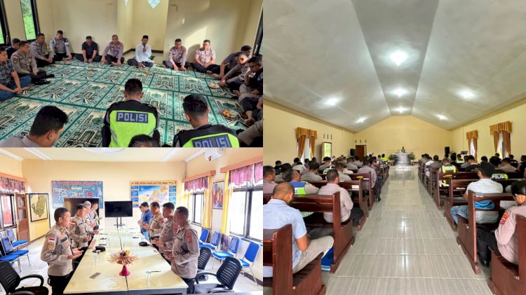 Perkuat Integritas dan Nilai Kemanusiaan, Polres TTU Gelar Binrohtal Rutin Lintas Agama