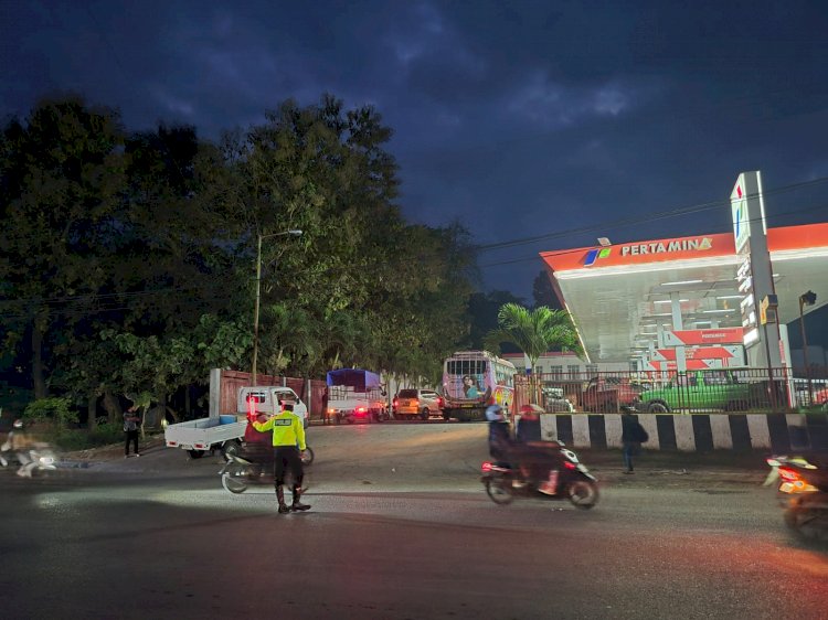 Ciptakan Rasa Aman dan Nyaman Bagi Pengguna Jalan, Sat Lantas Polres TTU Gelar Gatur Sore dan Penertiban Humanis