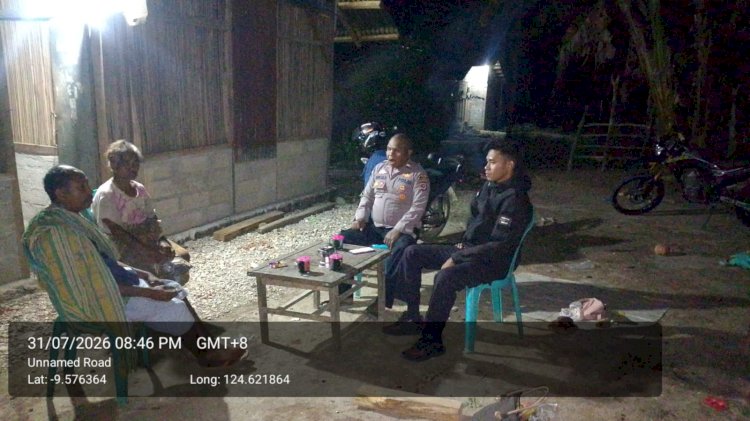 Ciptakan Kondisi Aman Bagi Warga, Personel Pospol Maurisu Gelar Sambang dan Patroli Dialogis.