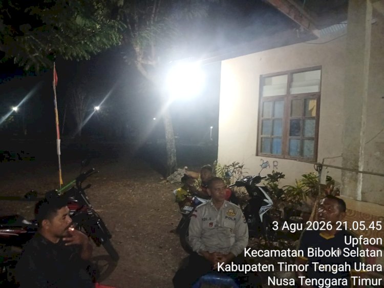 Ciptakan Kondisi Aman dan Kondusif, Polsek Biboki Selatan Intensifkan Patroli Dialogis dan Sambang Warga.