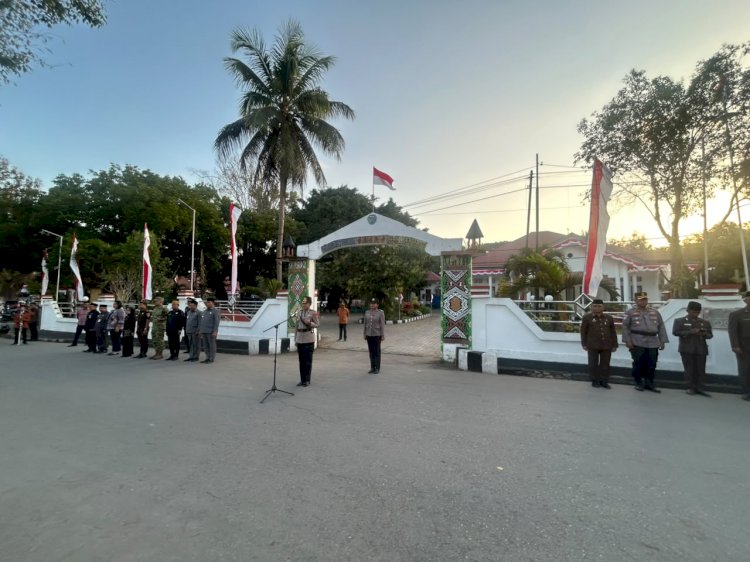 Semarak HUT RI ke-81, Polres TTU Bersama Unsur Forkopimda Kobarkan Semangat Nasionalisme Lewat Taptu dan Pawai Obor